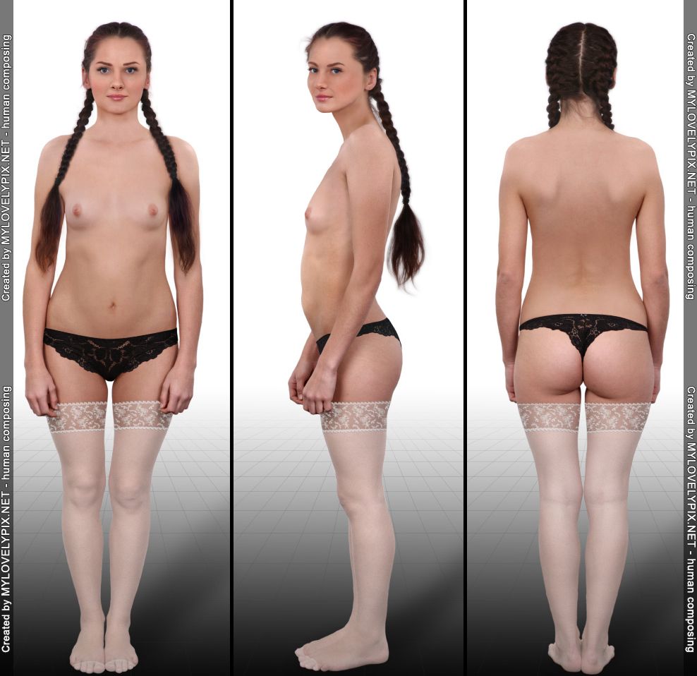 A 13-YEAR-OLD GIRL IN THE DOGGY POSITION 